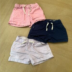 Crewcuts Girls' Shorts Trio - Pink, Navy, Light Purple